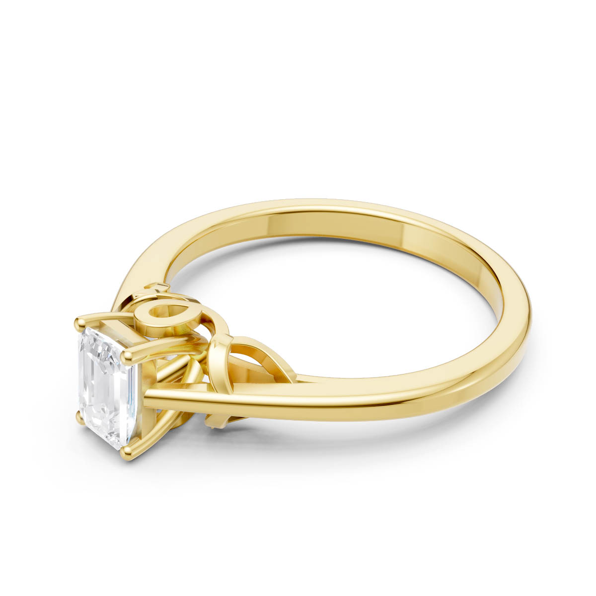 Majestic Emerald Crown Ring view 2