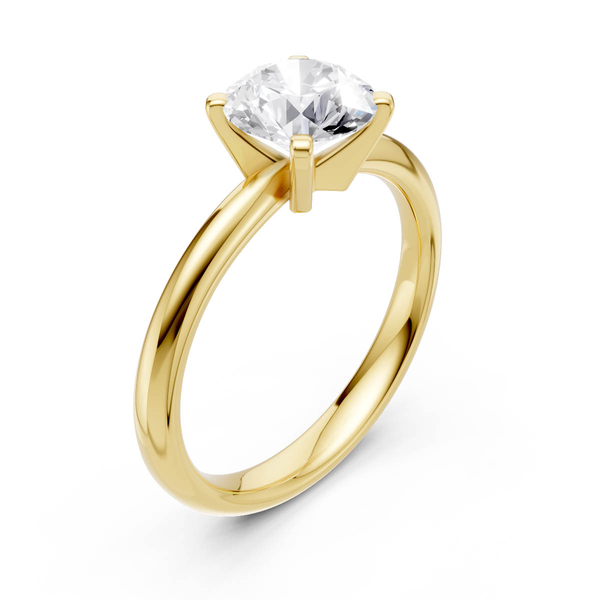 Astraea Sculpted White Solitaire view 3
