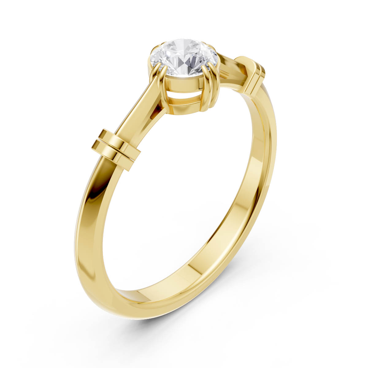 The Aurelia Solitaire Ring view 3