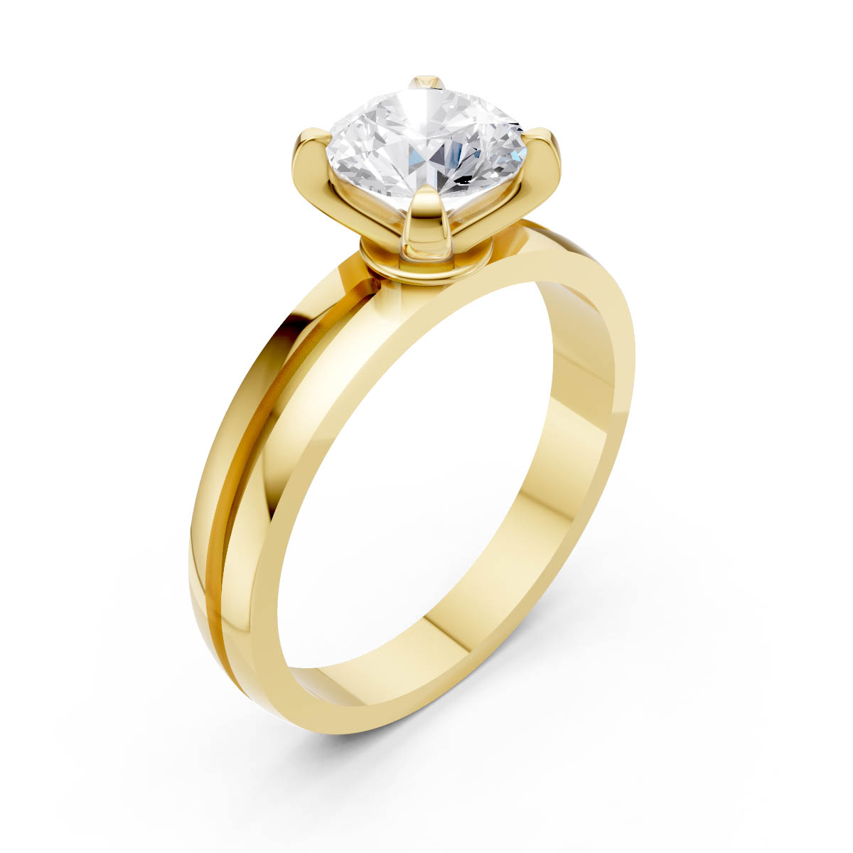 The Meridian Solitaire Ring view 3