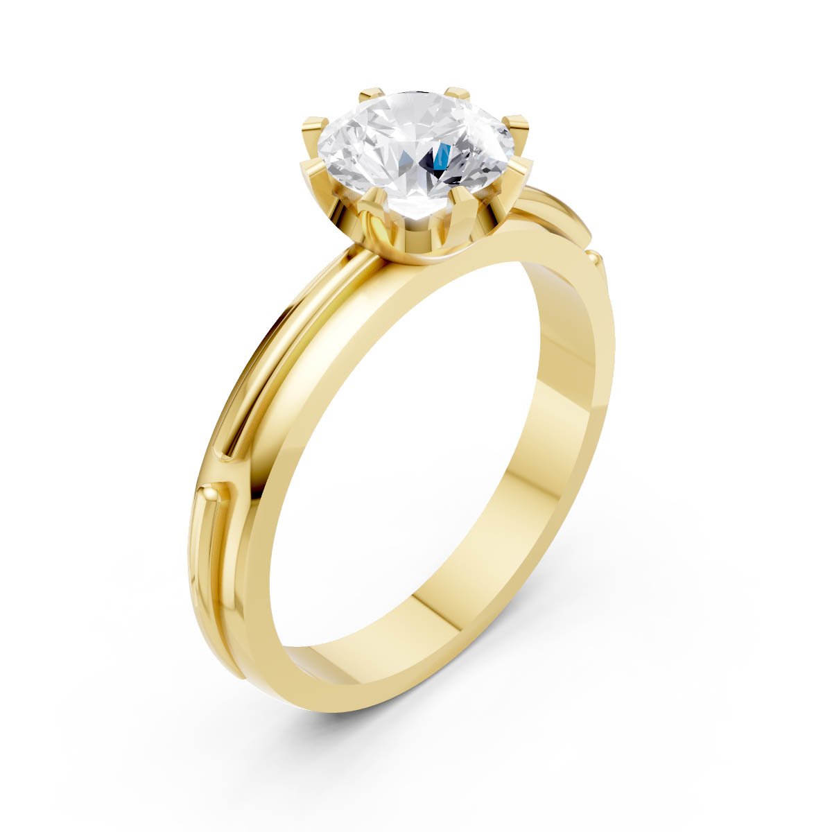 The Crown Fleur Solitaire view 3