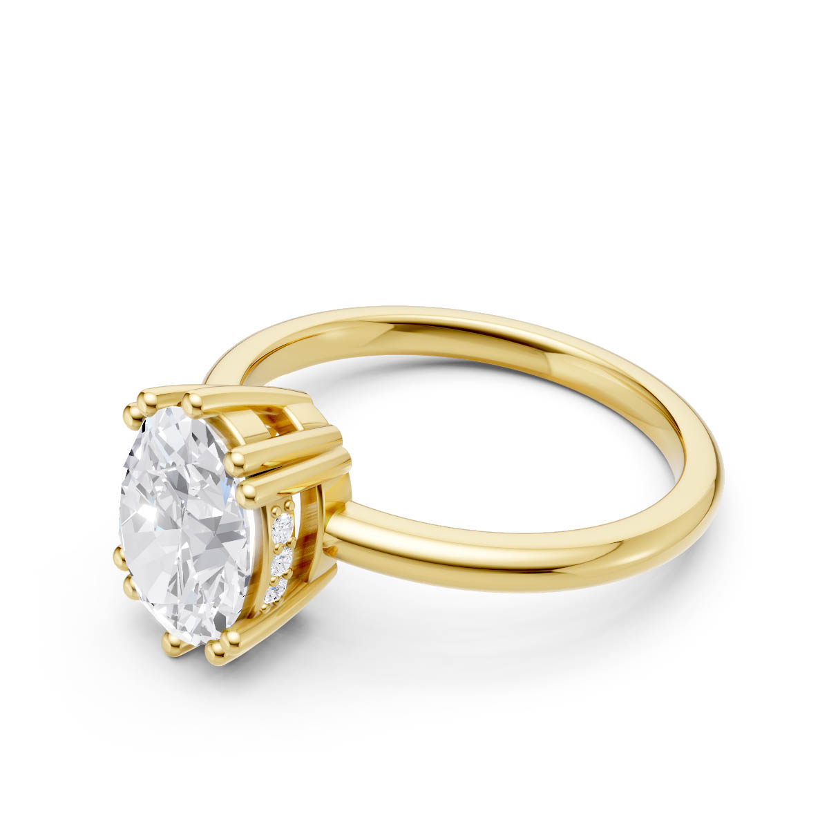Celestia Oval Solitaire view 2