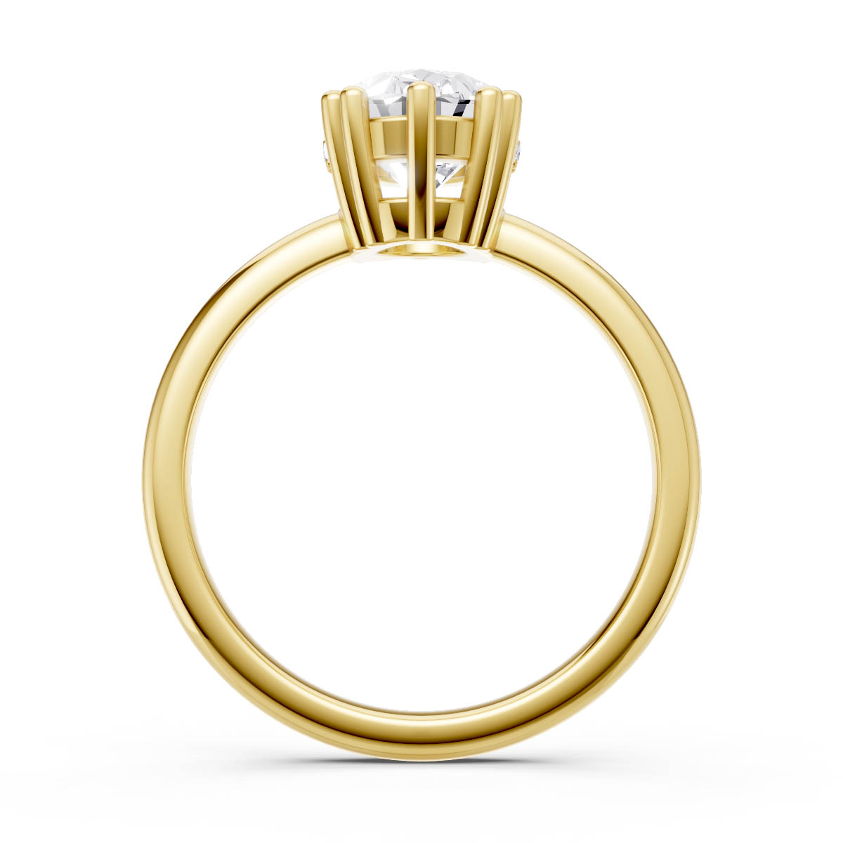 Celestia Oval Solitaire view 4