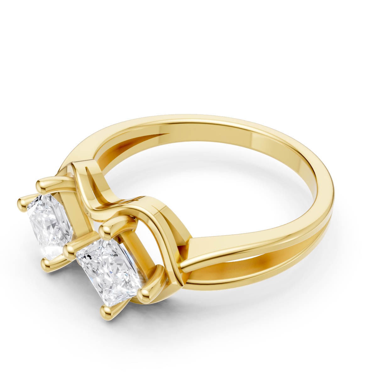 Golden Horizon Duet Ring view 2