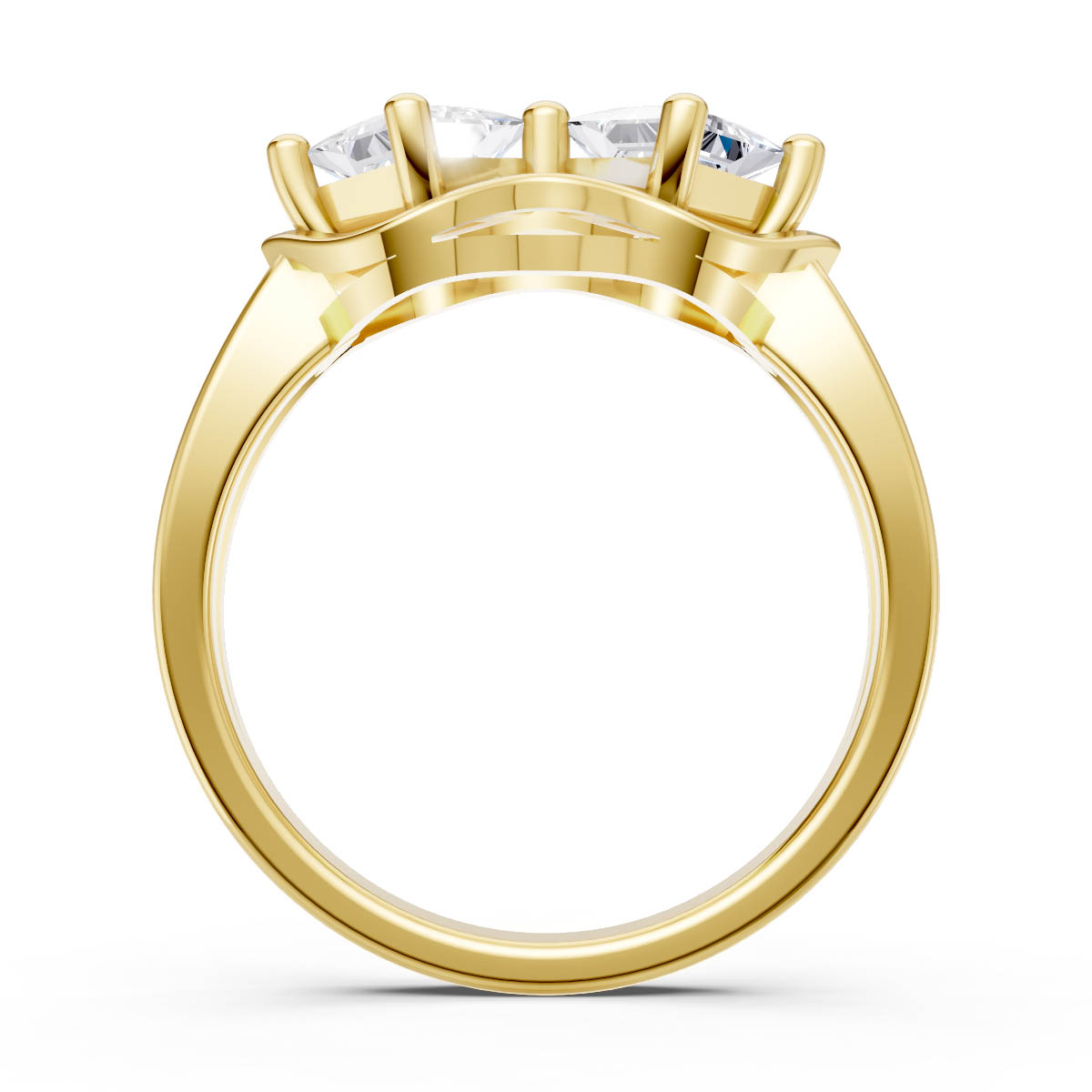 Golden Horizon Duet Ring view 4