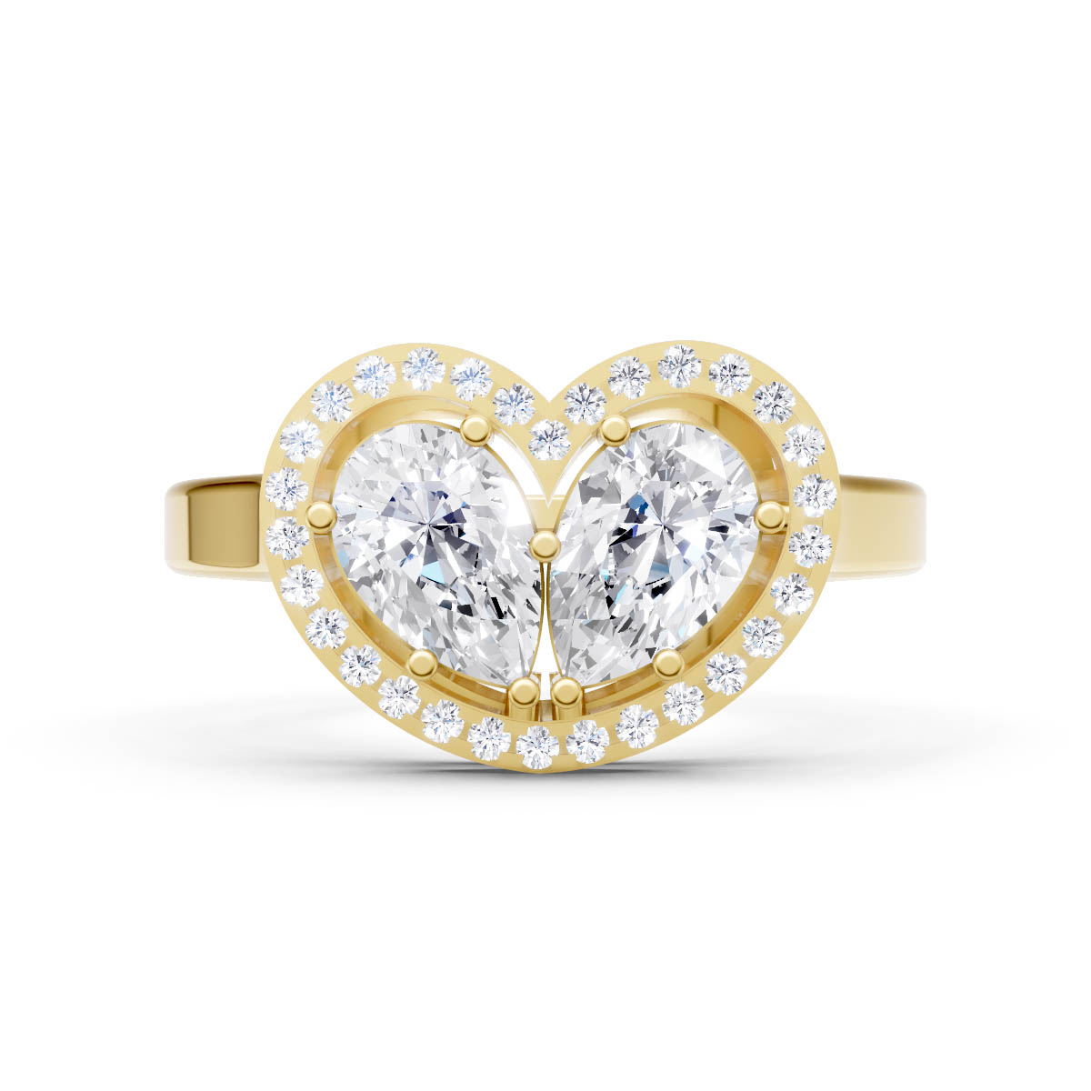 Amour Mosaic Heart Ring