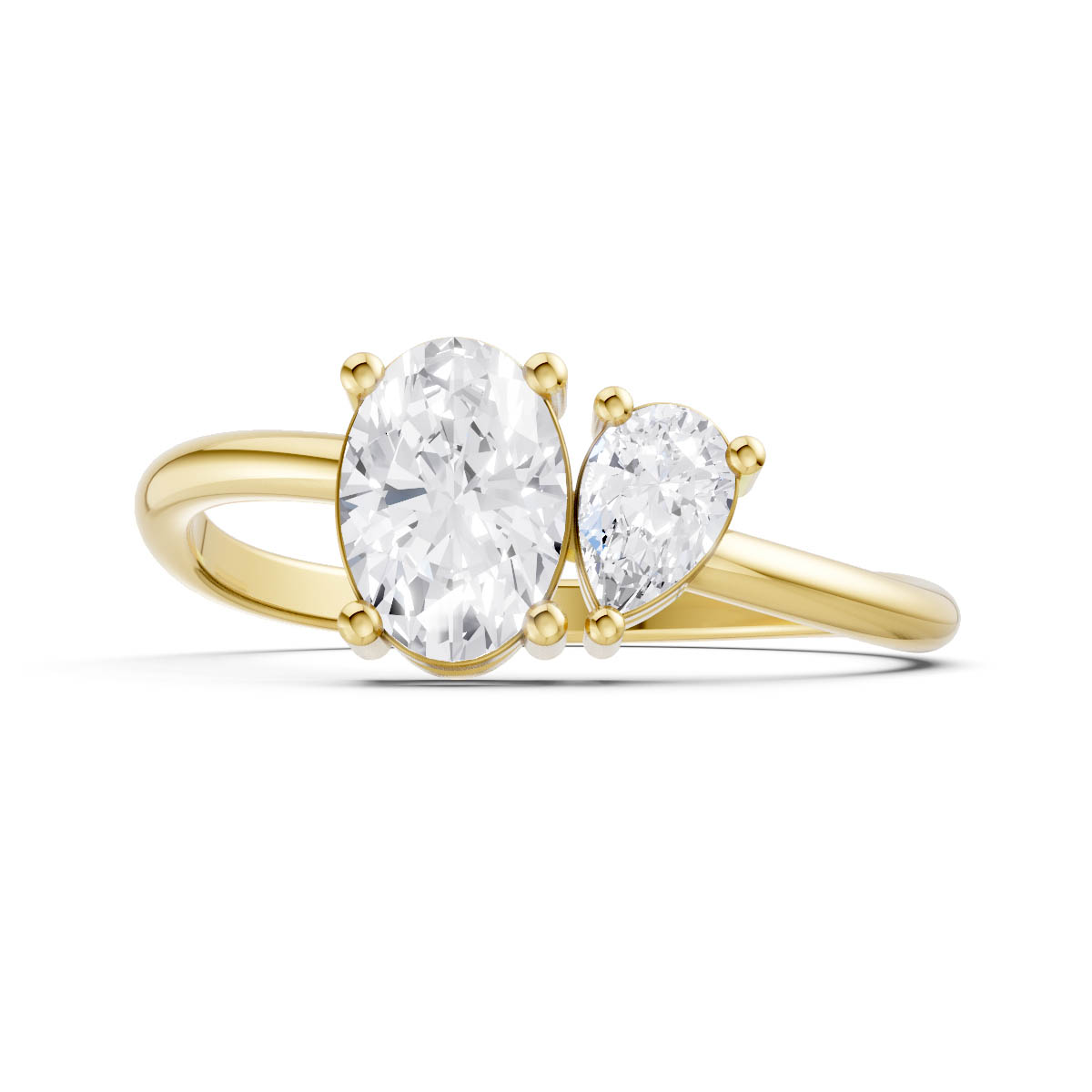 Radiant Oval Cluster Ring