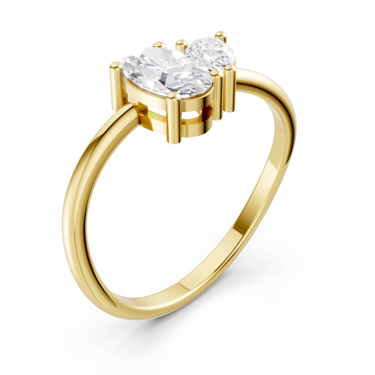 Radiant Oval Cluster Ring view 3