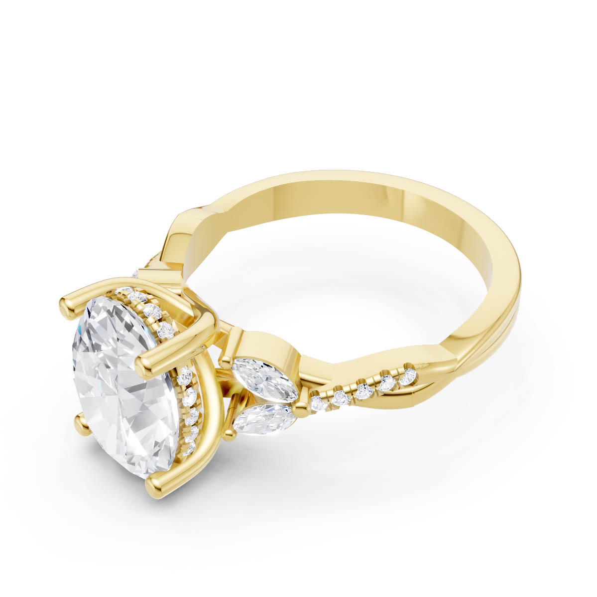Eternal Bloom Oval Ring view 2