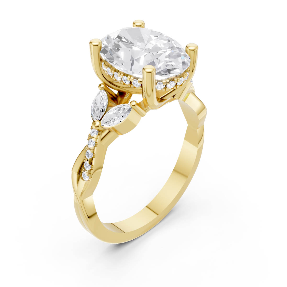 Eternal Bloom Oval Ring view 3