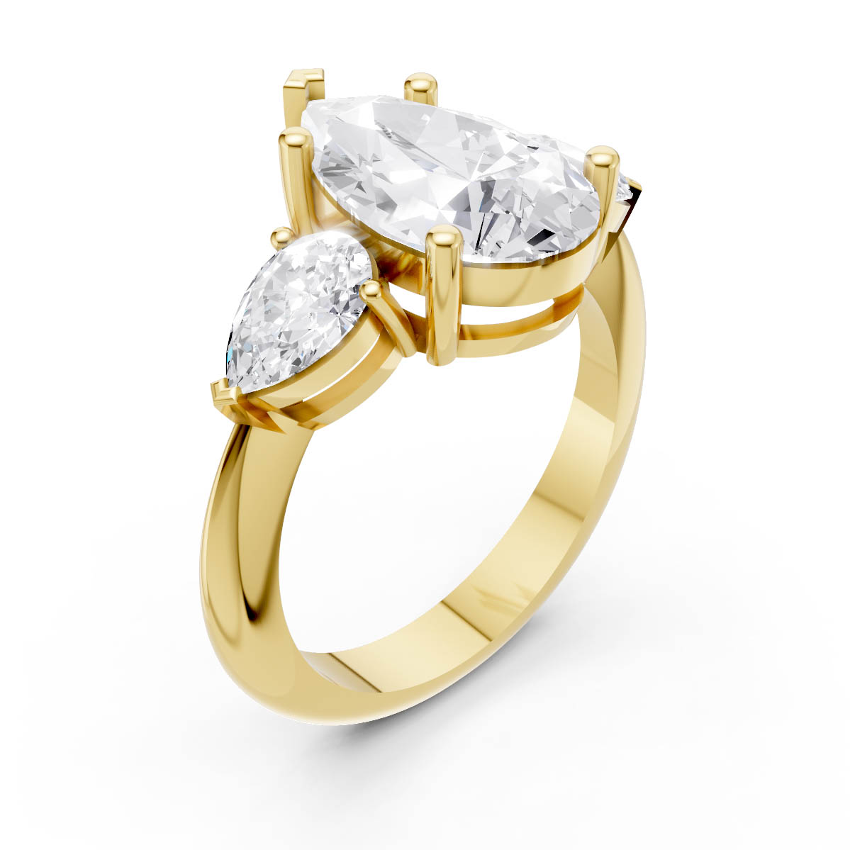 Royal Teardrop Ring view 3