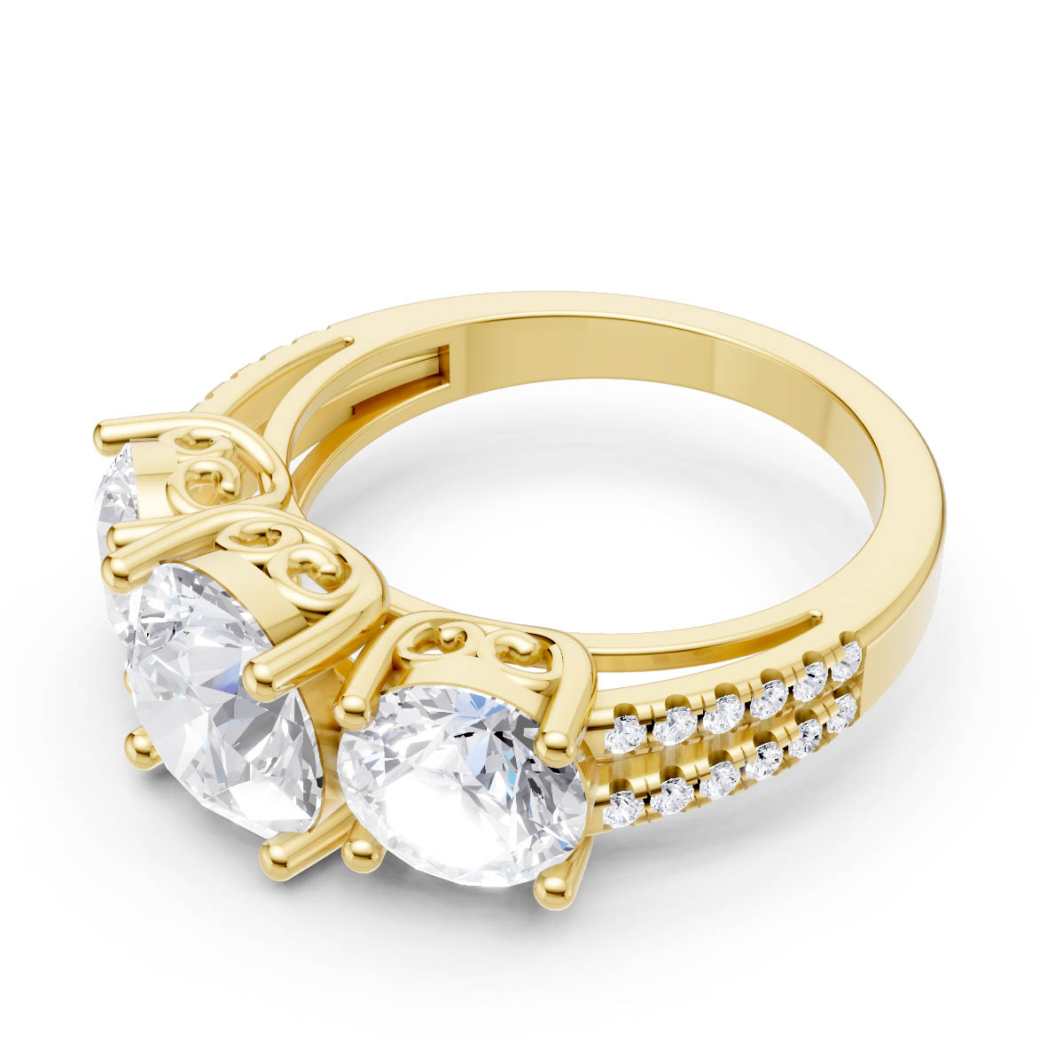 Celestial Trio Ring view 2