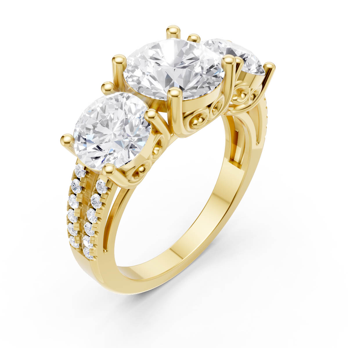 Celestial Trio Ring view 3