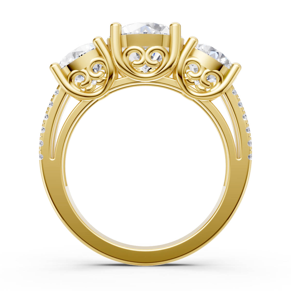 Celestial Trio Ring view 4