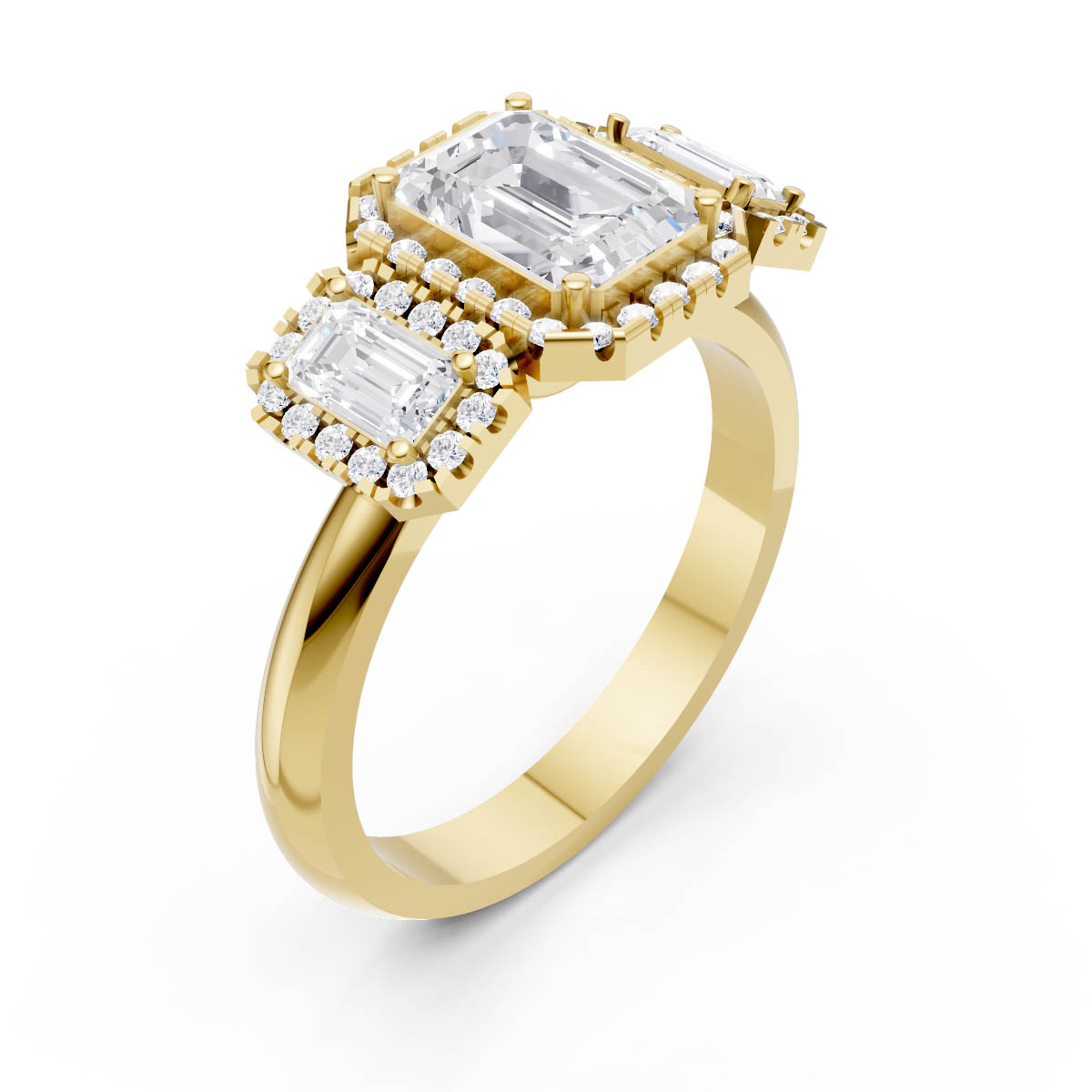 Celestial Trillion Frame Sparkle view 3
