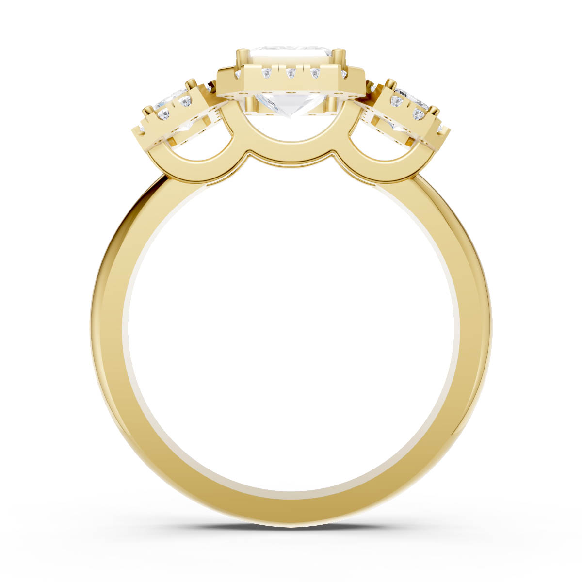 Celestial Trillion Frame Sparkle view 4