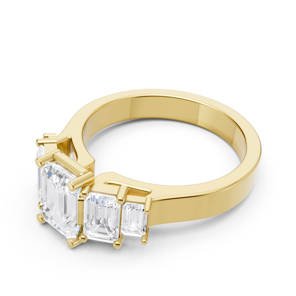 Imperial Emerald Cascade Ring view 2