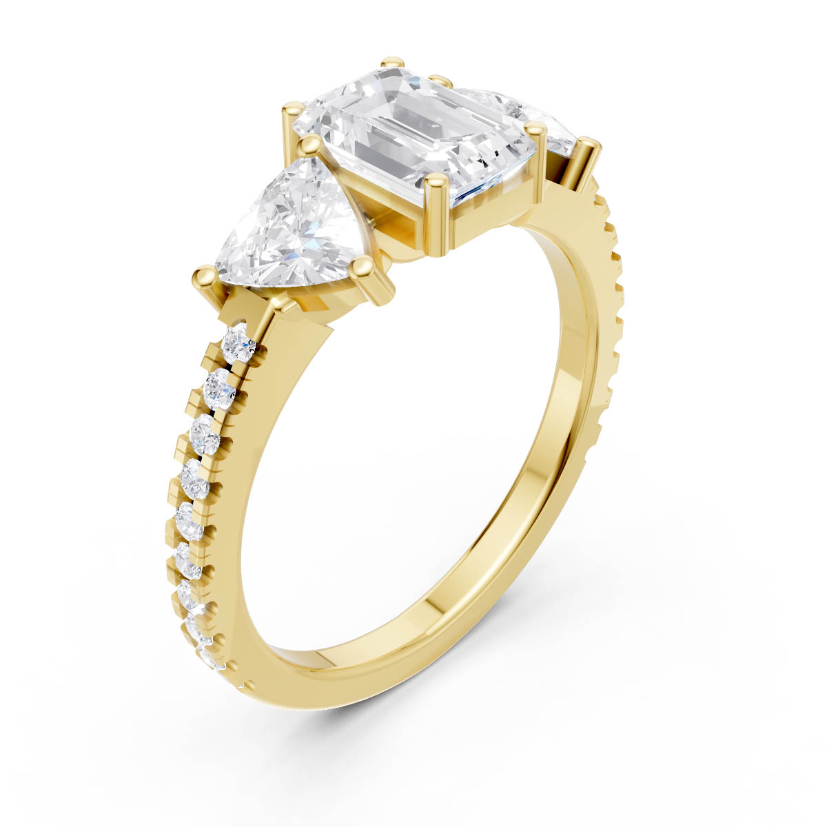Trillion Crown Elegance Ring view 3
