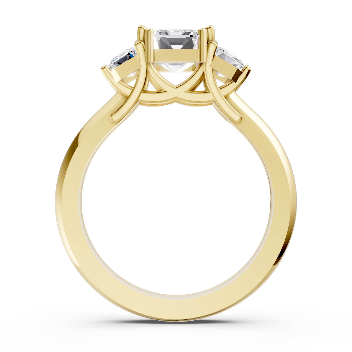 Emerald Symphony Trio Ring view 4
