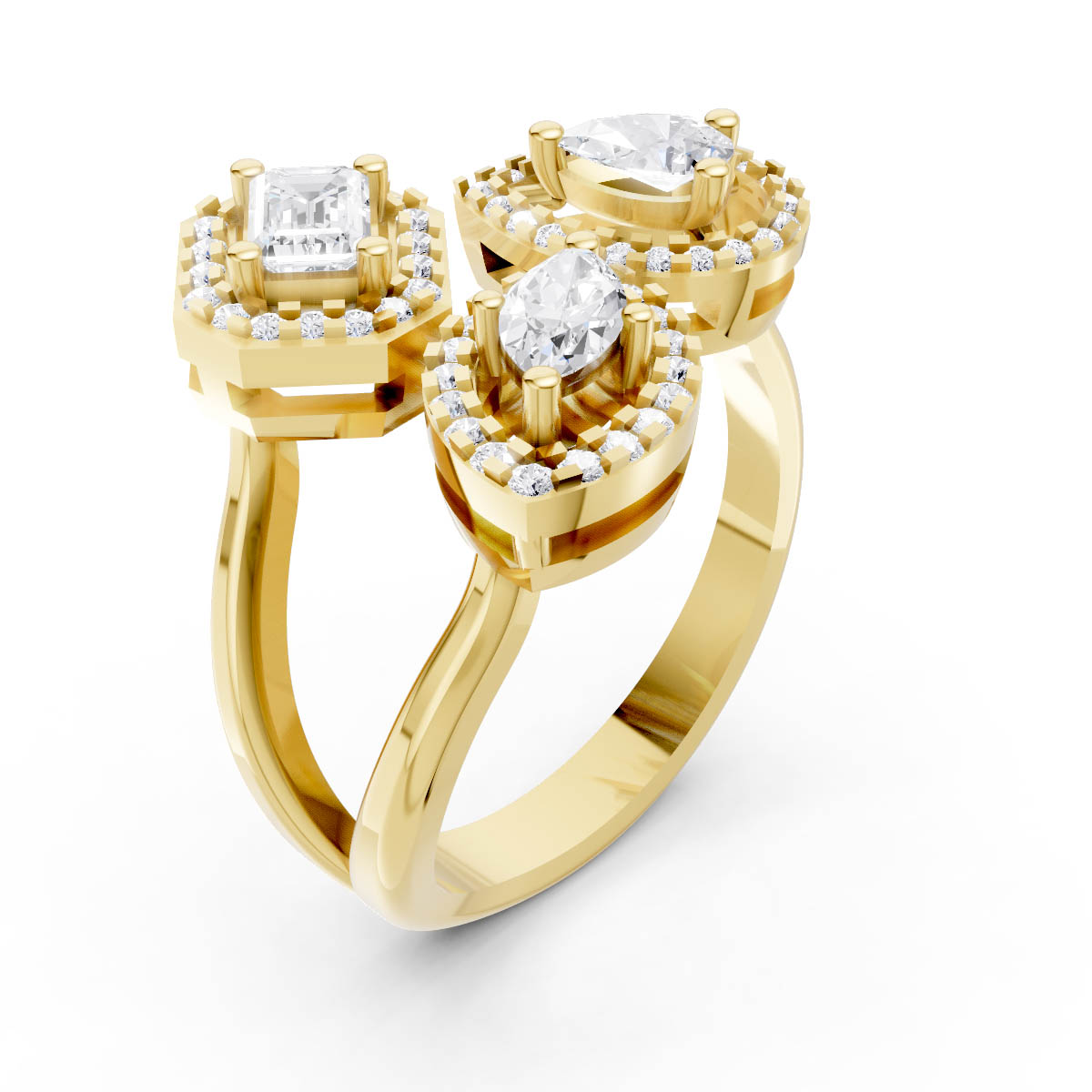 Arégonde Trinity Ring view 4