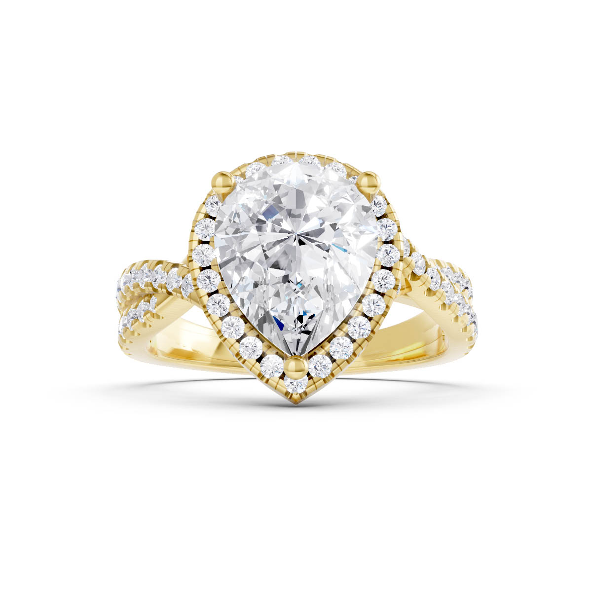 Celestial Twist Halo Ring view 3