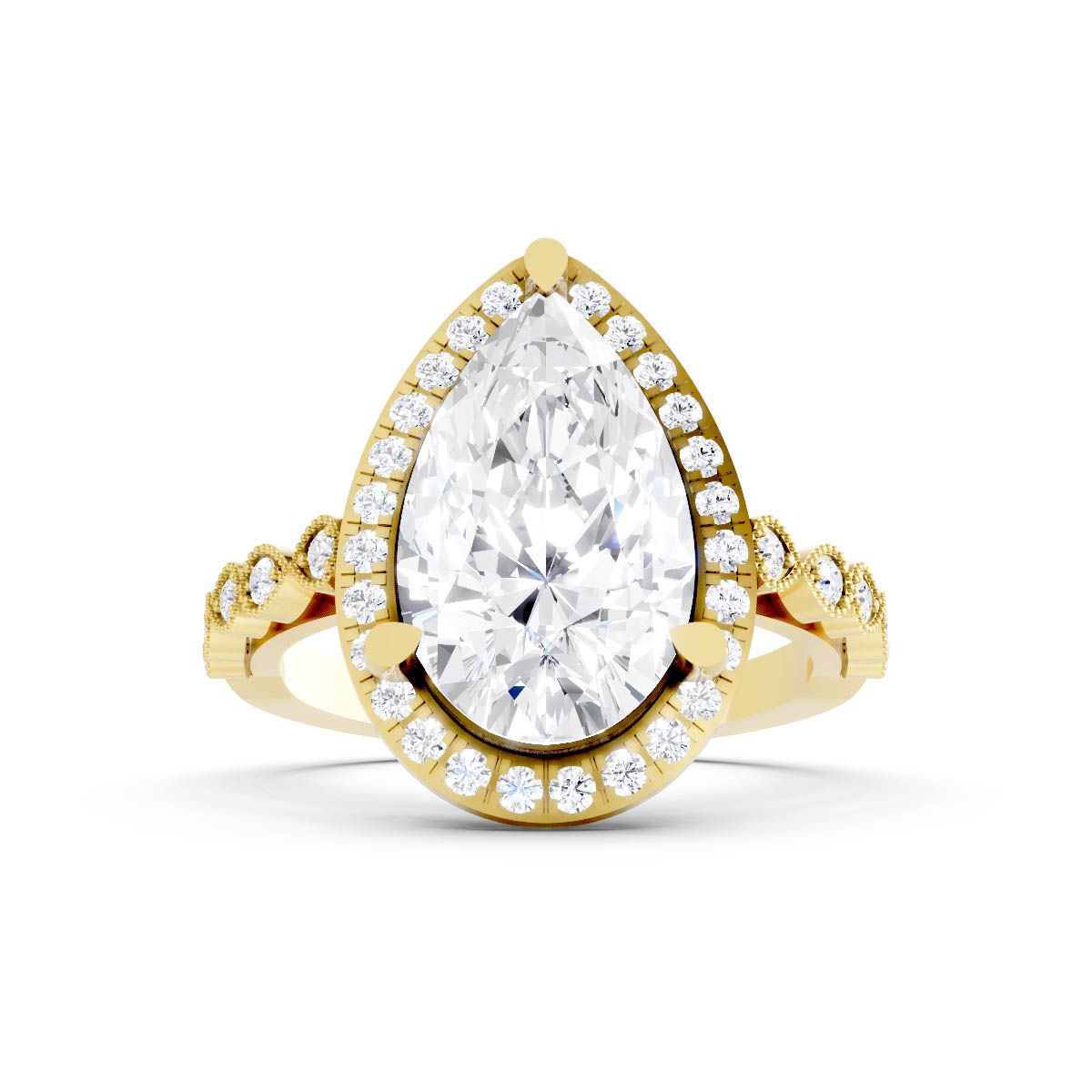 Eternal Blush Teardrop Ring view 3