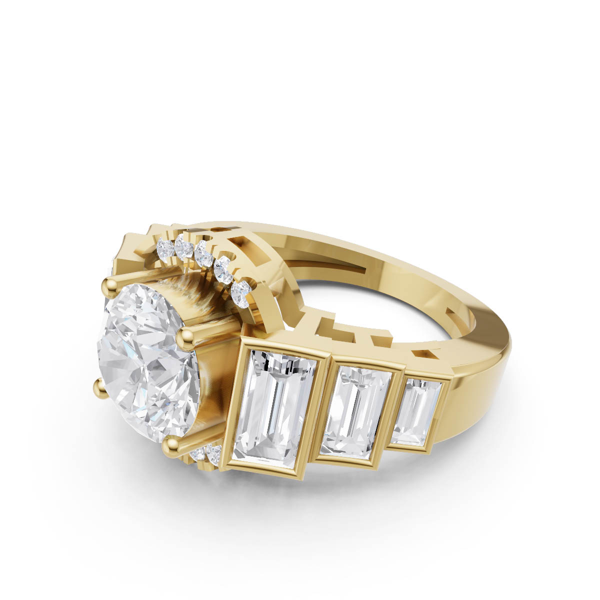Regal Prism Diamond Ring view 2
