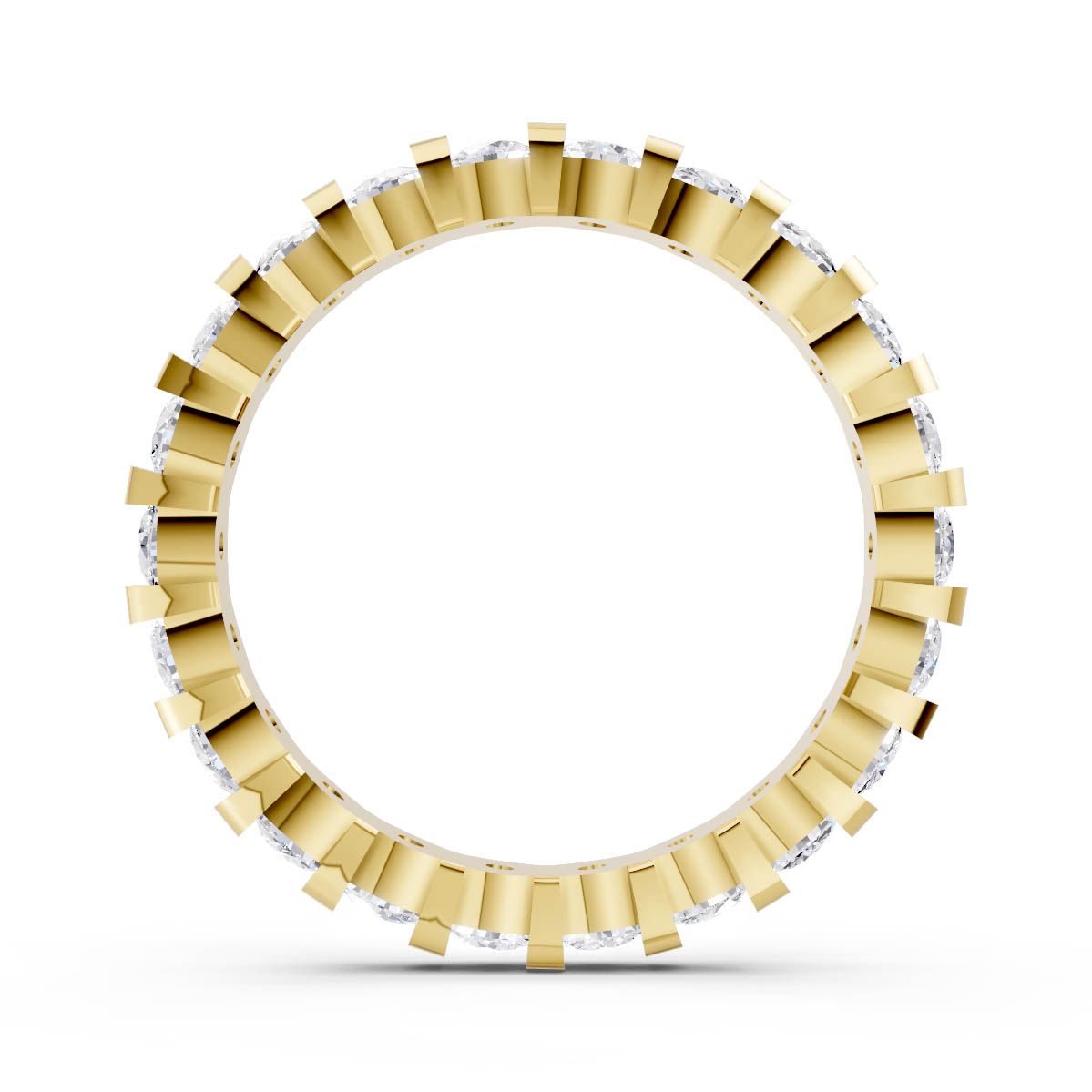 Channel Set Diamond Band view 4