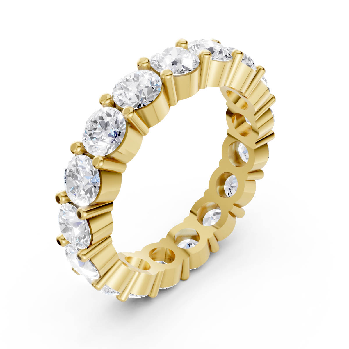 Bezel Accent Diamond Band view 3