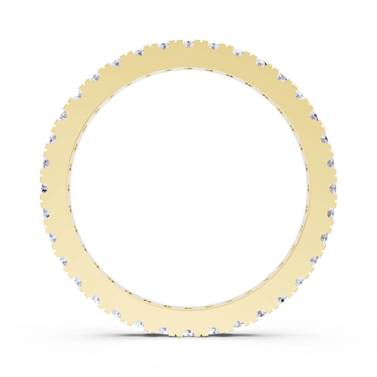 Sculpted Pavé Diamond Band view 4