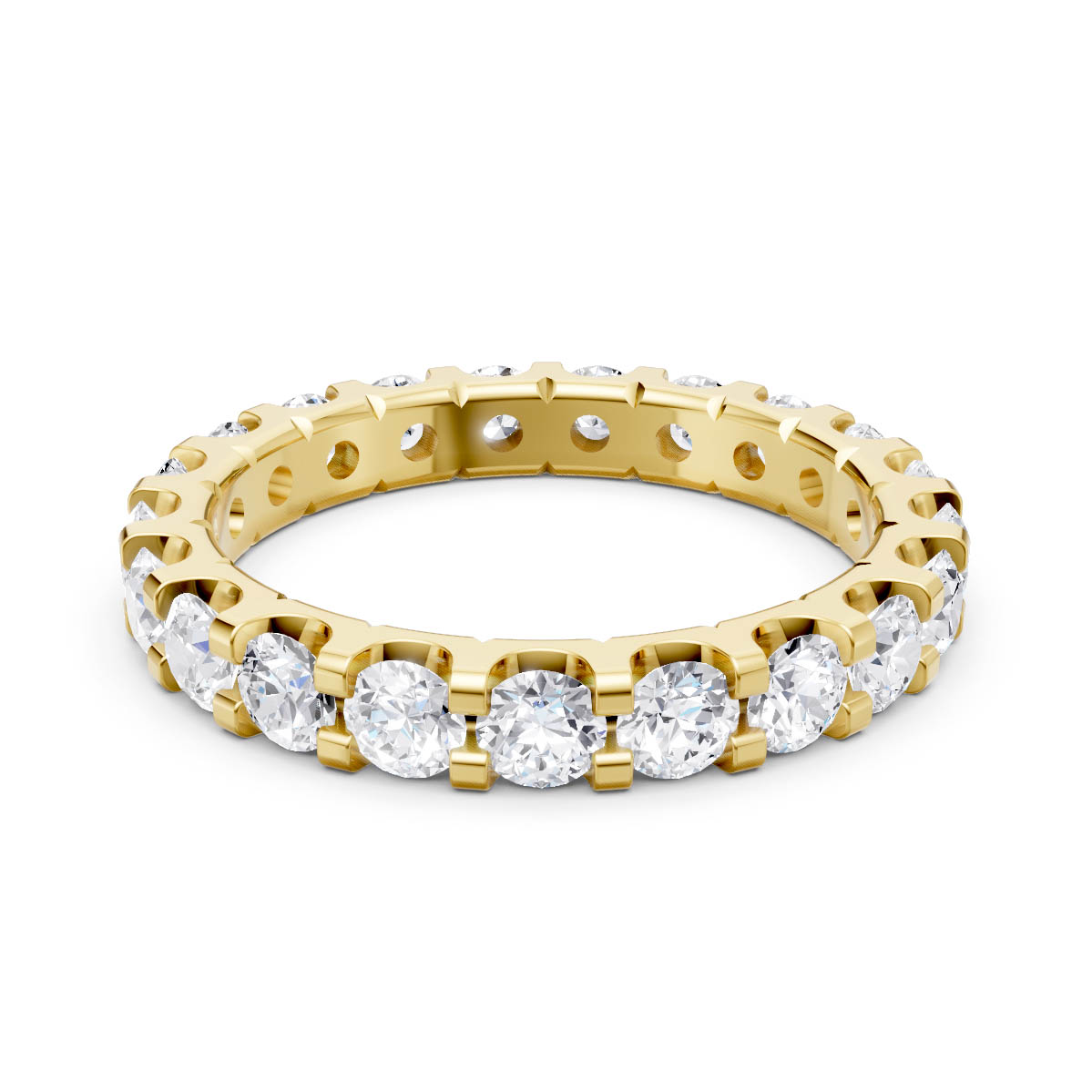 Openwork Diamond Eternity Band view 2