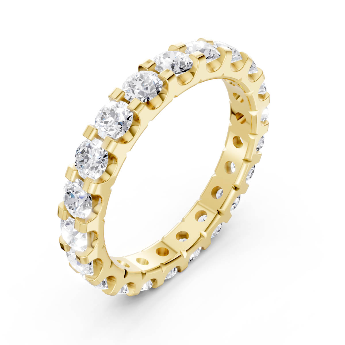 Openwork Diamond Eternity Band view 3