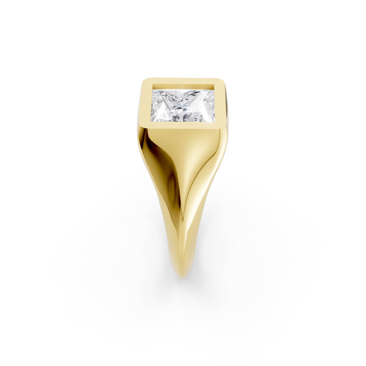 Modern Princess Gold Signet view 4