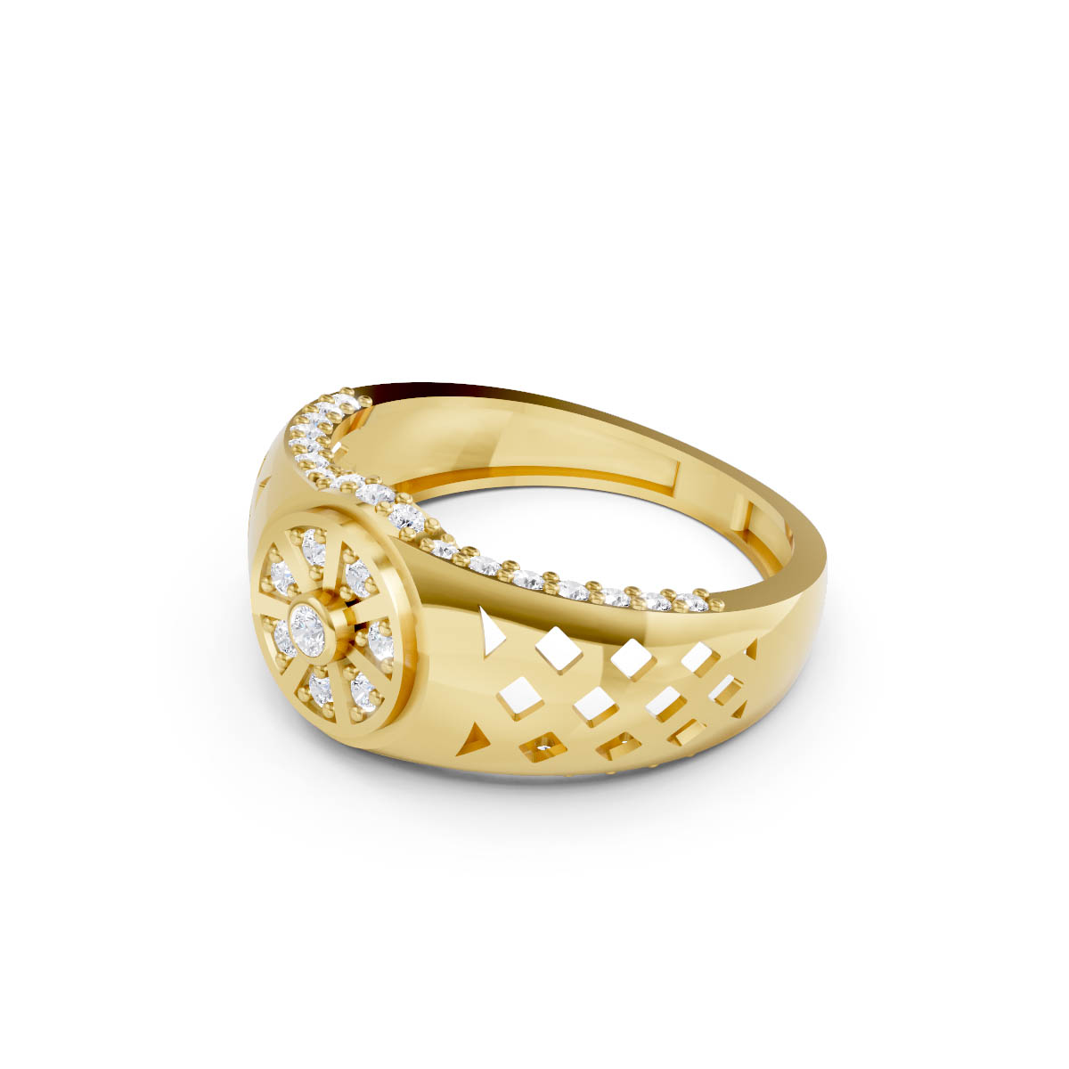 Reginald Solaris Crown Ring view 2