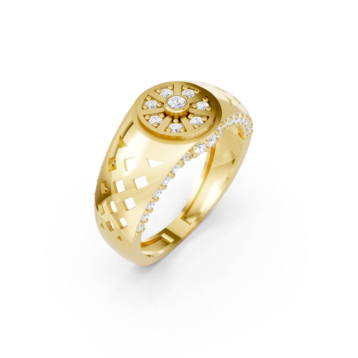 Reginald Solaris Crown Ring view 3