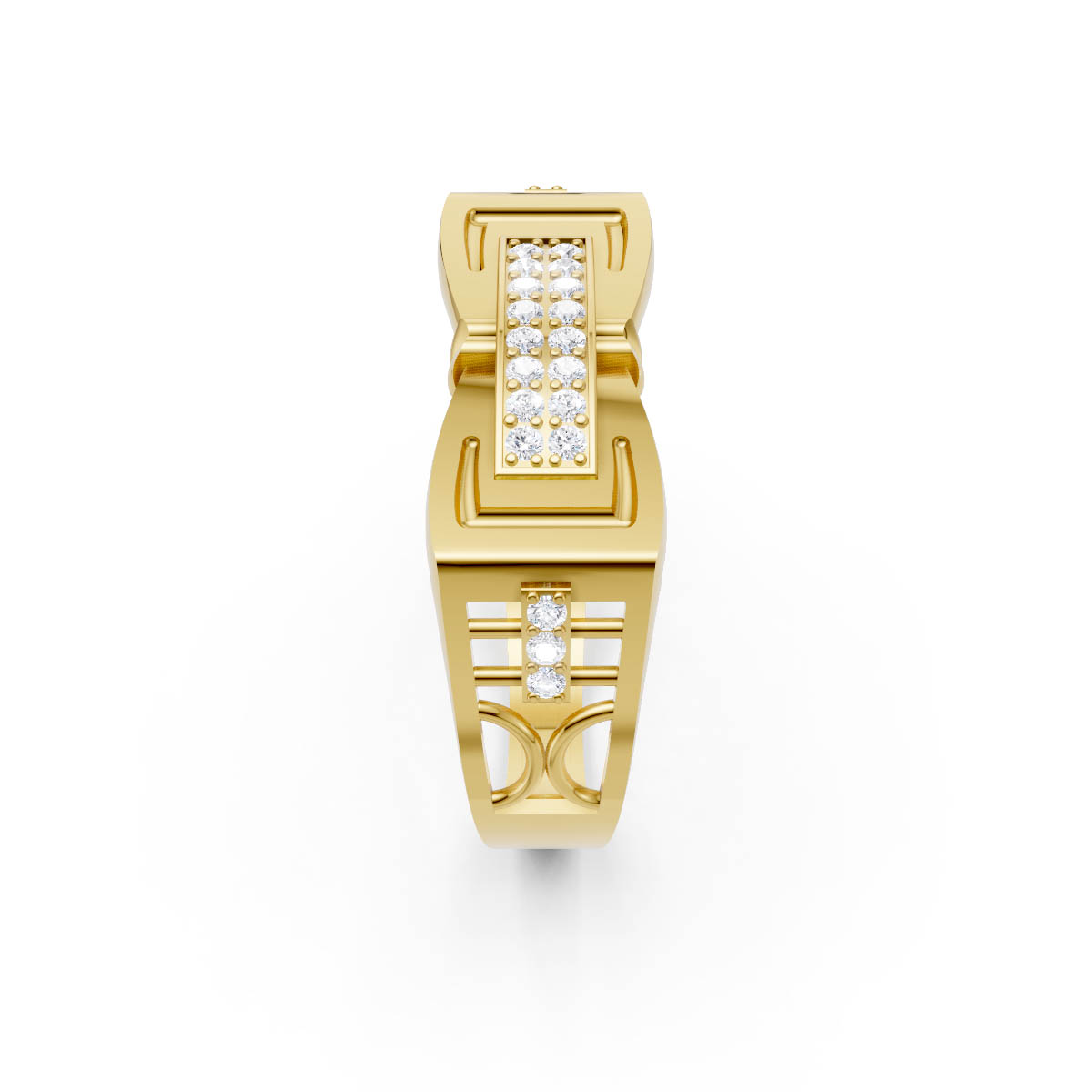 Sterling Monarch Edge Ring view 4