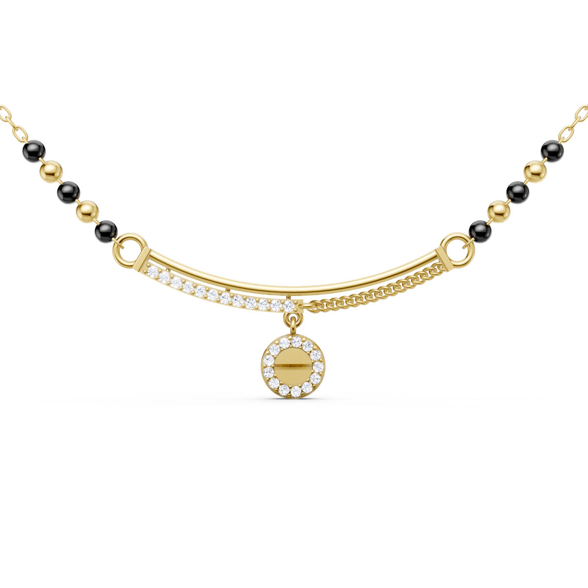 Circular Charm Mangalsutra view 2
