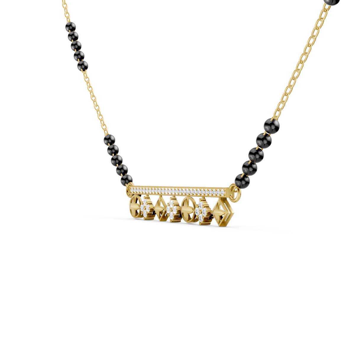 Geometric Charm Mangalsutra view 2