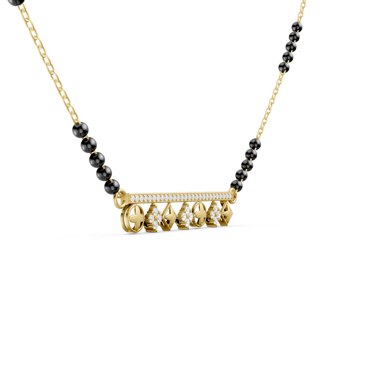 Geometric Charm Mangalsutra view 3