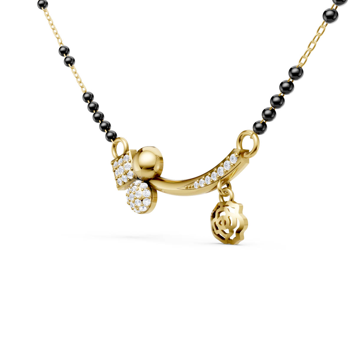 Rose Charm Mangalsutra view 2