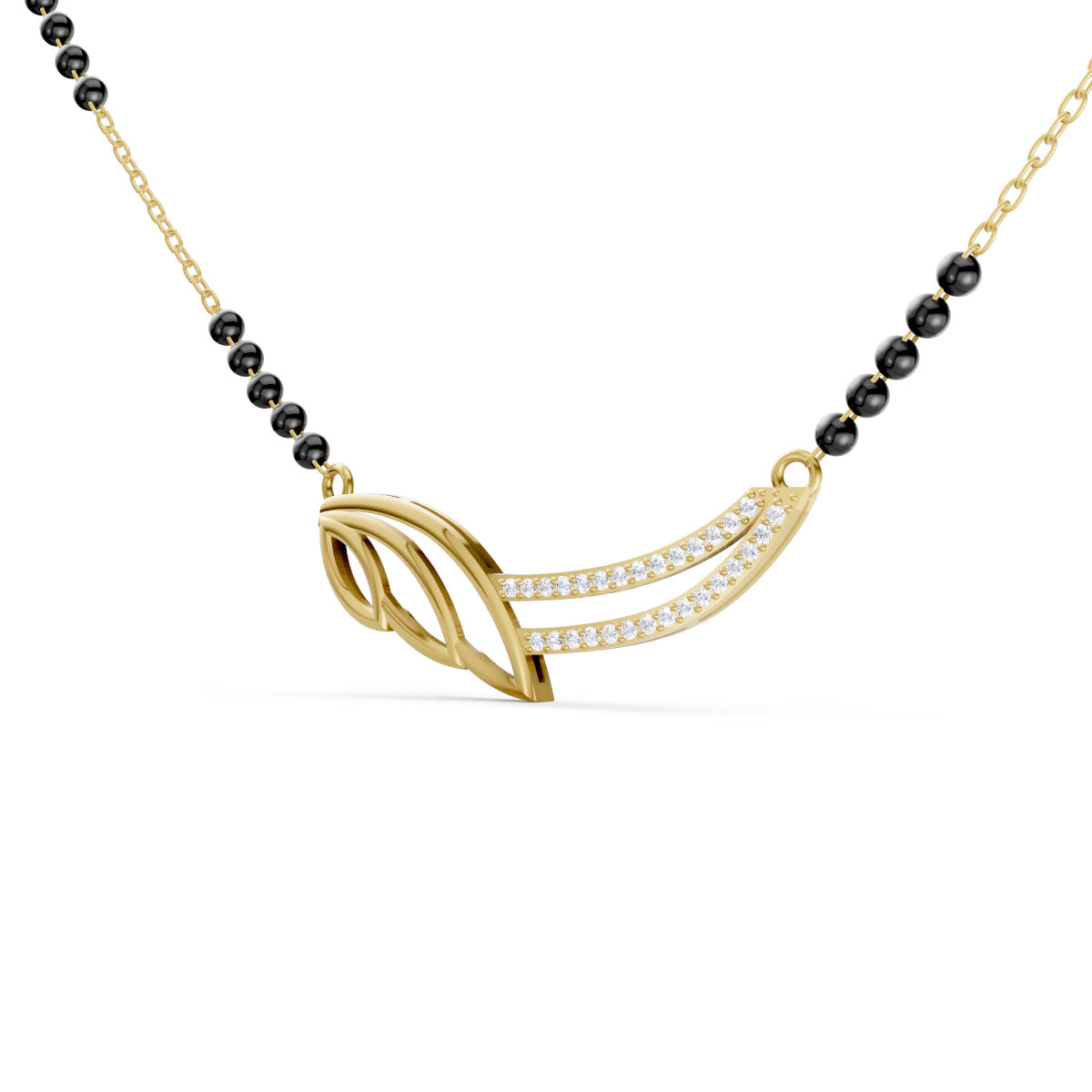 Leaf Cascade Mangalsutra view 2