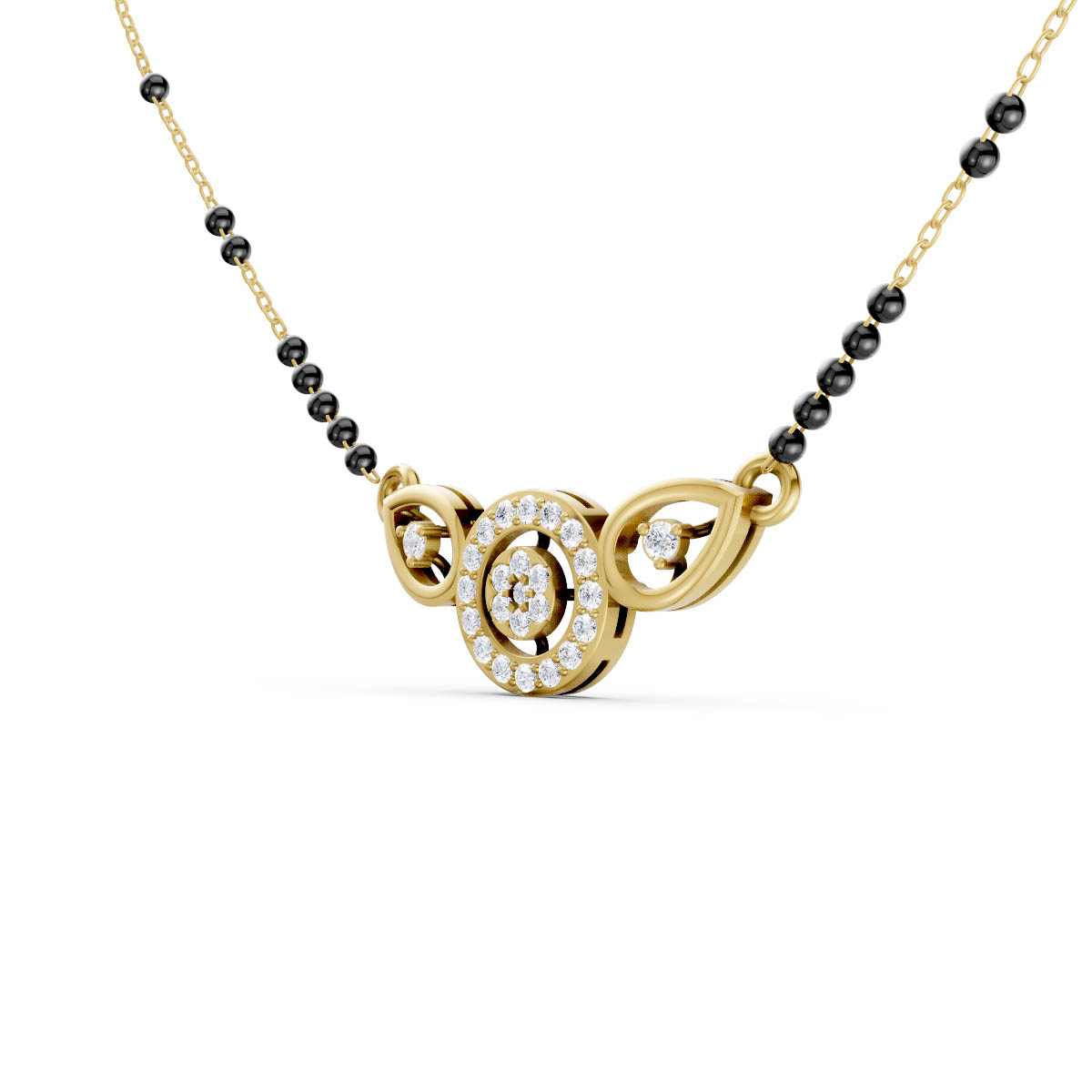 Celestial Floral Mangalsutra view 2