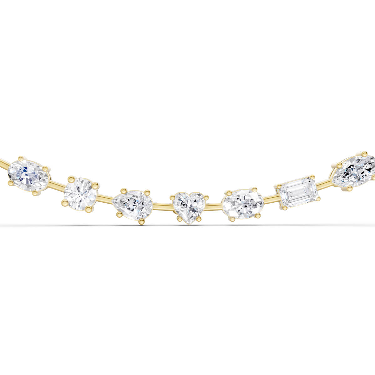 Harmony Cut Diamond Necklace view 2