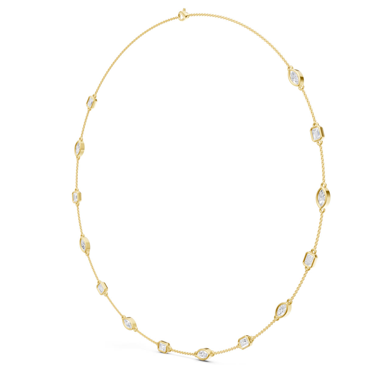 Minimal Spark Station Necklace view 3