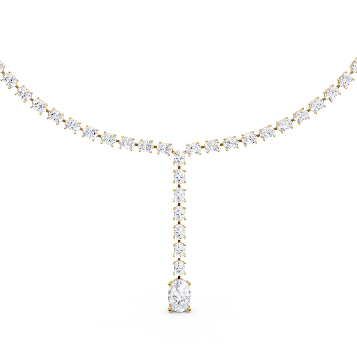 Elegant Solitaire Drop Necklace view 2