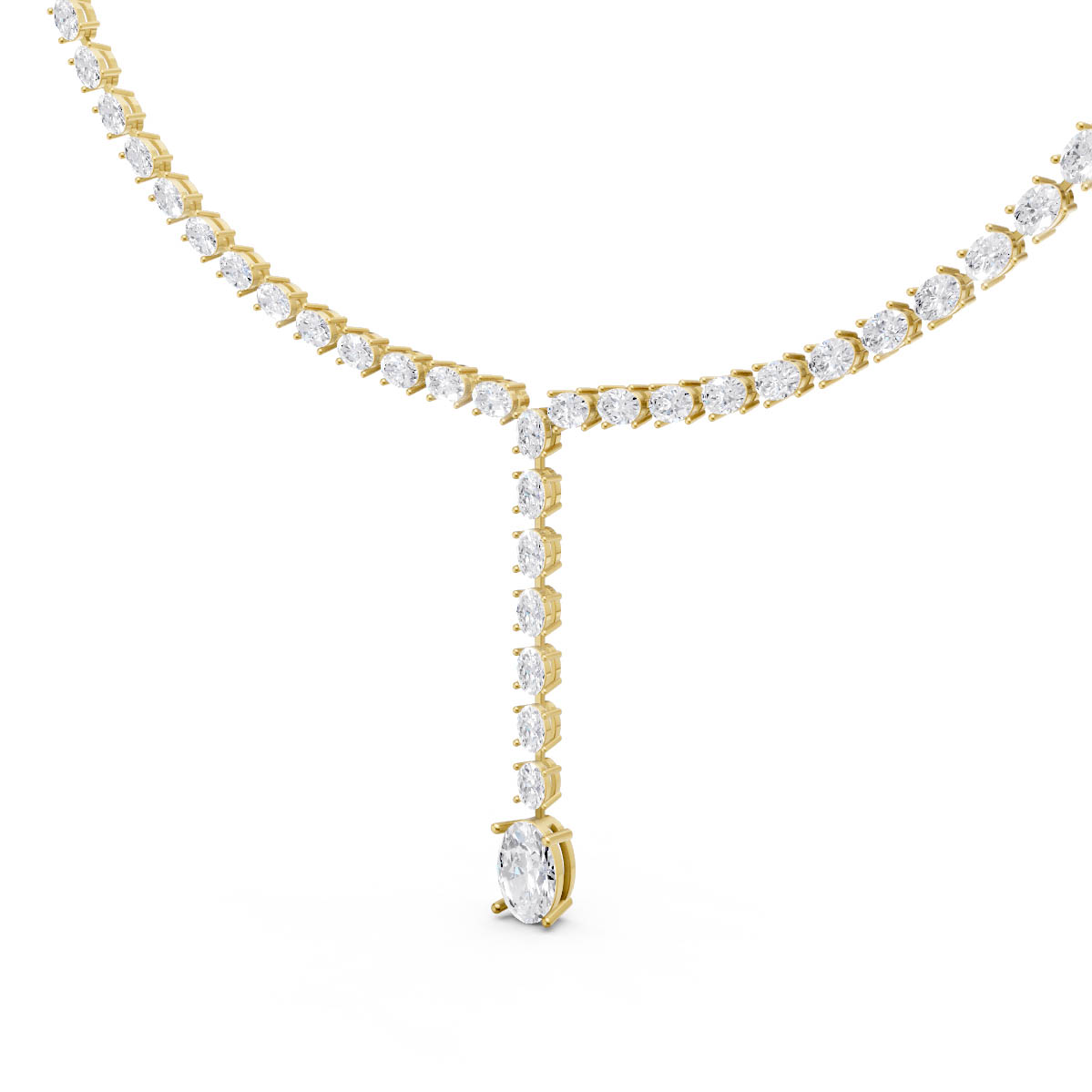 Elegant Solitaire Drop Necklace view 3