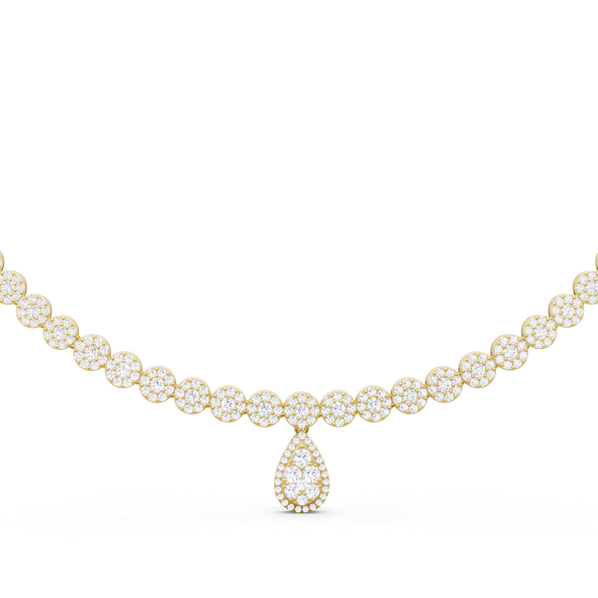 Pearl Halo Drop Necklace view 2