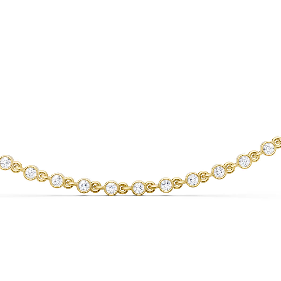 Classic Bezel Charm Necklace view 2