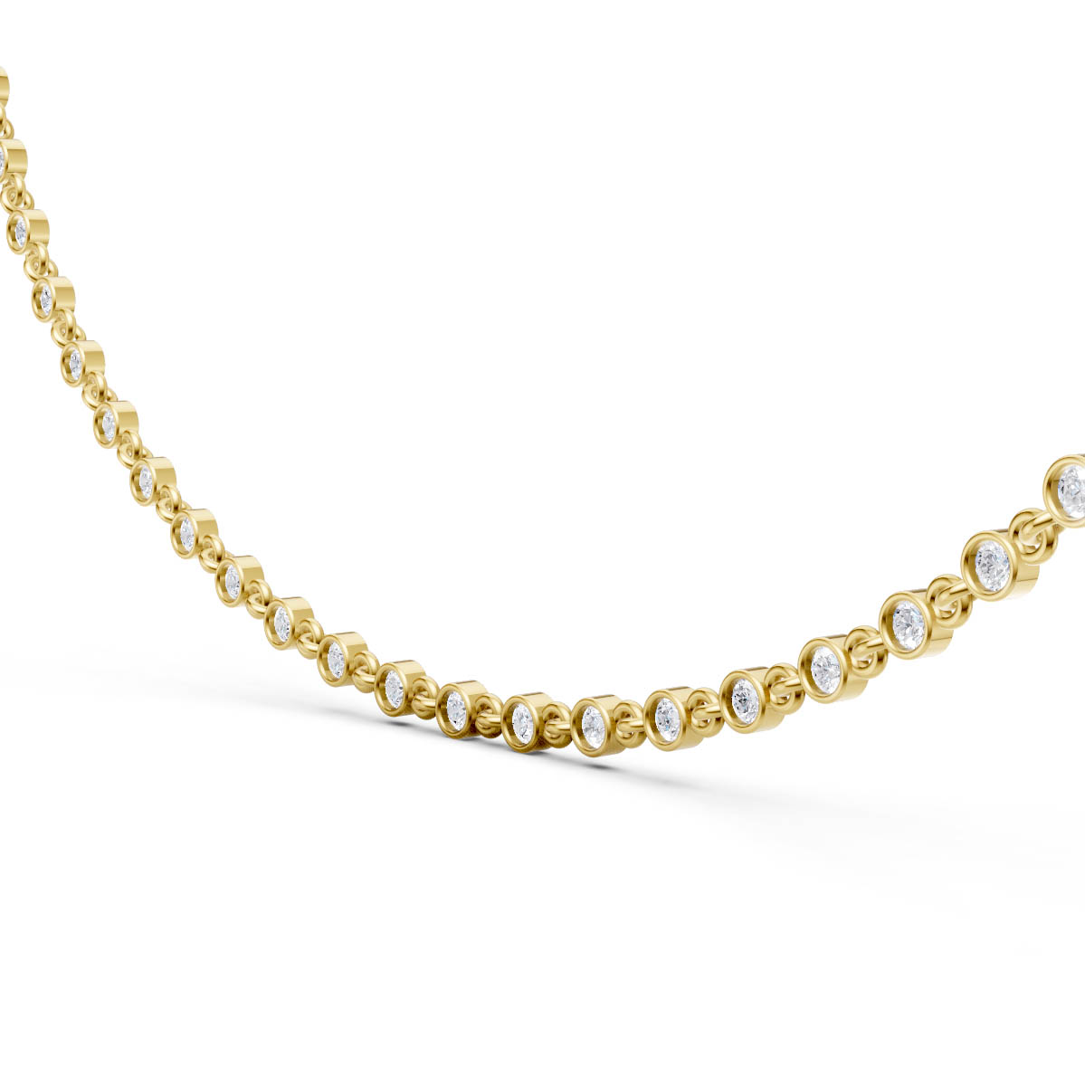 Classic Bezel Charm Necklace view 3