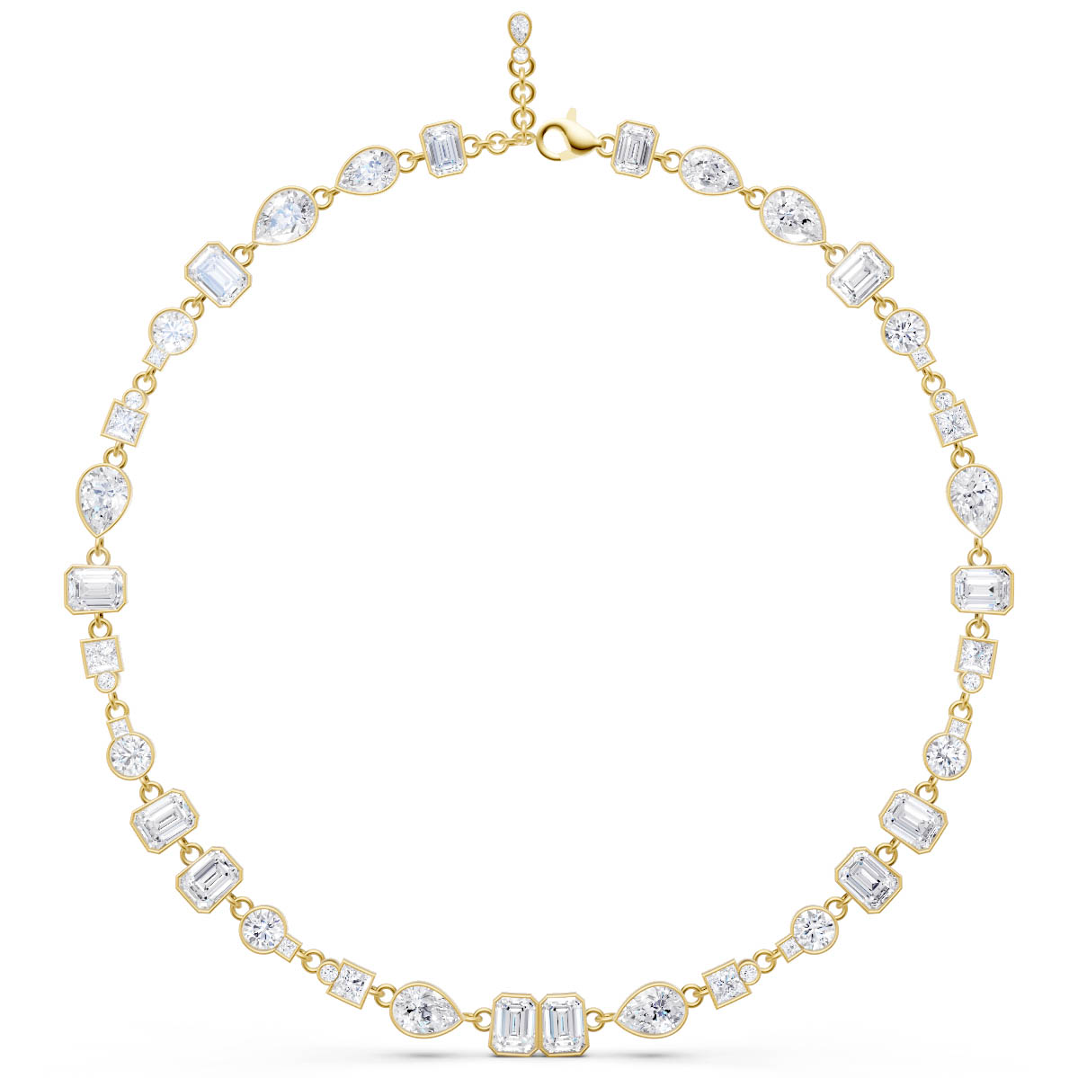 Radiant Mosaic Charm Necklace